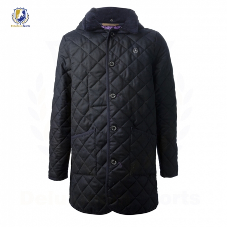 Quilted Long Coat Men